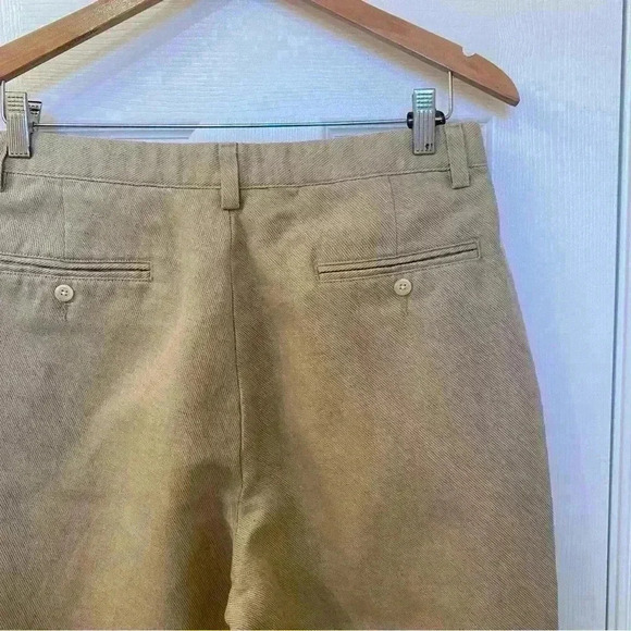 Vintage Polo Ralph Lauren Beige Linen Blend Pants 33 x 30 MADE IN USA - Picture 7 of 13